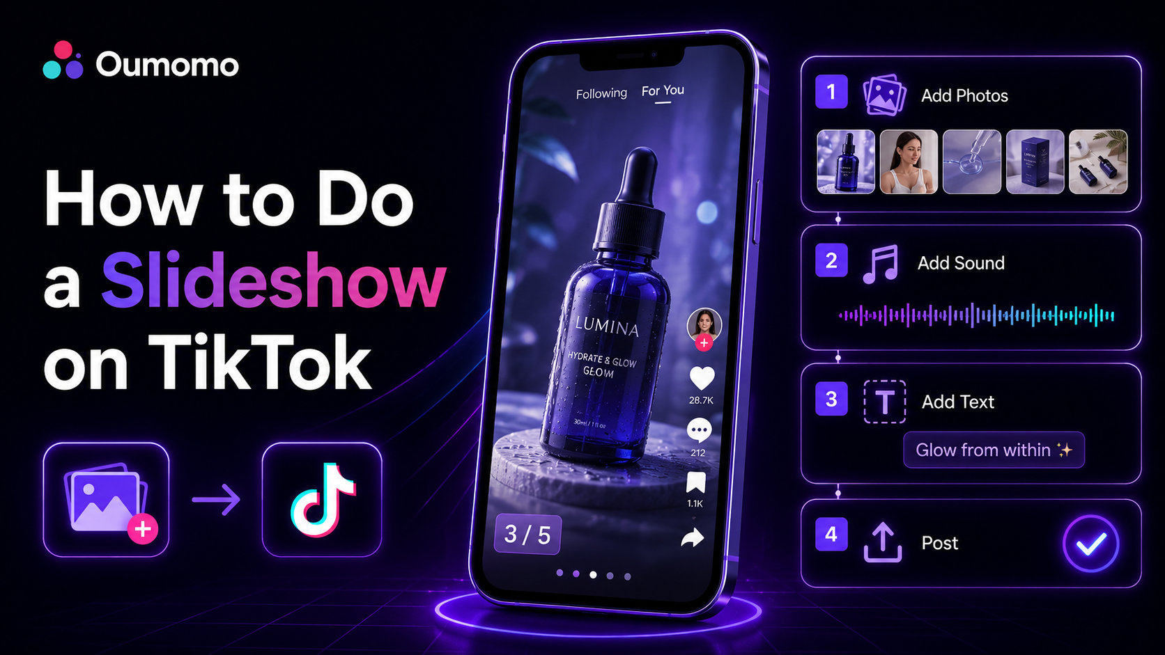 How to do a slideshow on tiktok