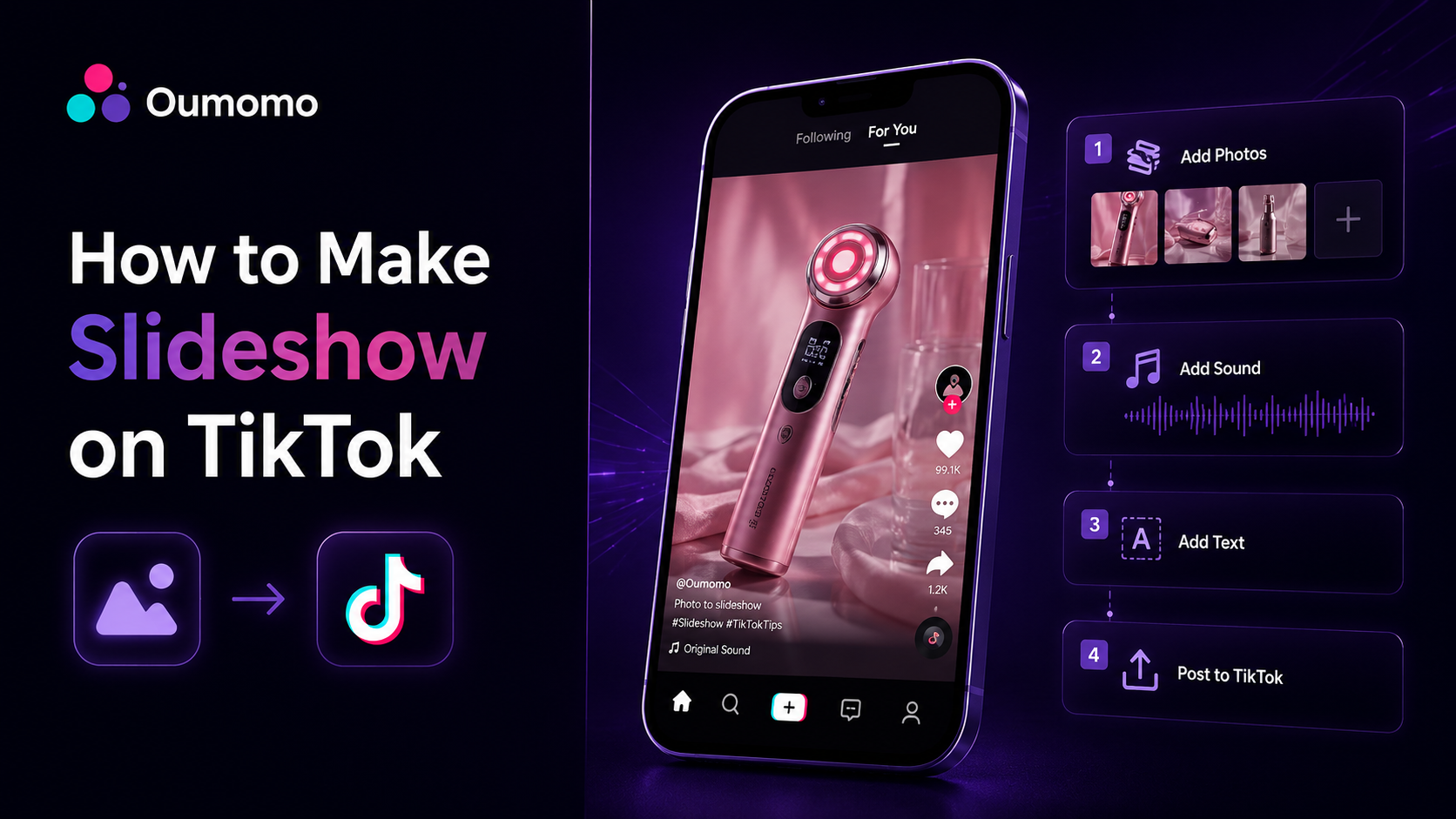 how to make slideshow on tiktok